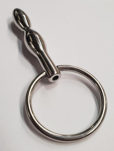 Ripple Cum Thru Penis Plug With Glans Ring - Penis Plugs