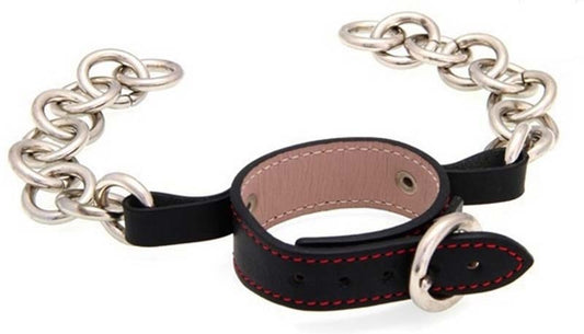 Sado Foot Job Ballring With Chains - Cock Rings