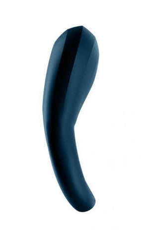 Satisfyer Epic Duo App Connected Vibrating Cock Ring Navy - Ball and Cock Toys