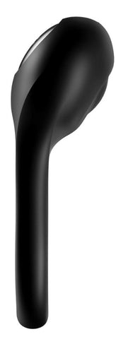 Satisfyer Majestic Duo Silicone Flexible Cock Ring Black - Cock Rings