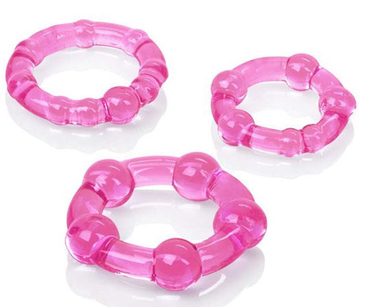 California Exotics Island Silicone Stretchy Cock Rings - Cock Rings