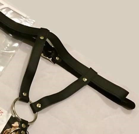 Sinvention Leather Harness With Gates of Hell Rings - Male Chastity