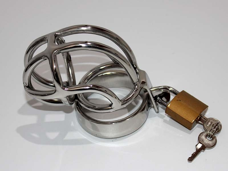 Slumpy Metal Chastity Cage - - Male Chastity