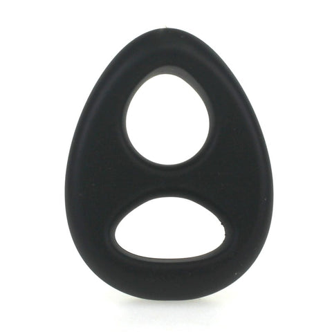 Soft Silicone Double Hole Cock Ring - Cock Rings