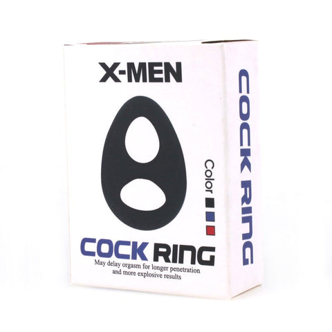 Soft Silicone Double Hole Cock Ring - Cock Rings