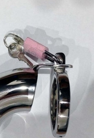 Solid Cock Cage With Removable Urethral Plug - Male Chastity