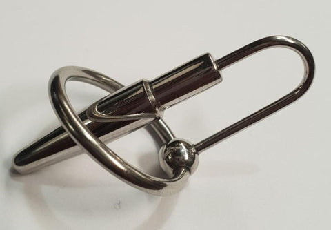 Solid Metal Cock Plug with Glans Ring - Penis Plugs