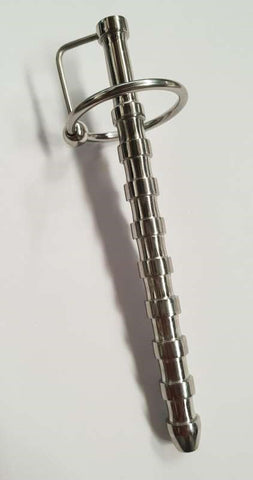 Solo Ribbed Large Penis Plug & Glans Ring - Penis Plugs