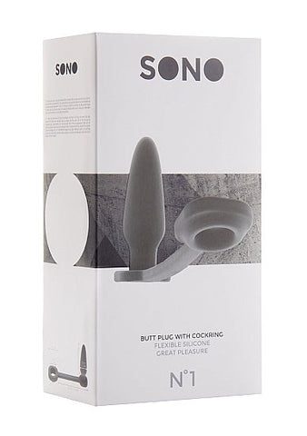 SONO No 1 Butt Plug With Cock Ring - Cock Rings