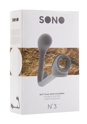 SONO No. 3 Butt Plug With Cock Ring - Cock Rings