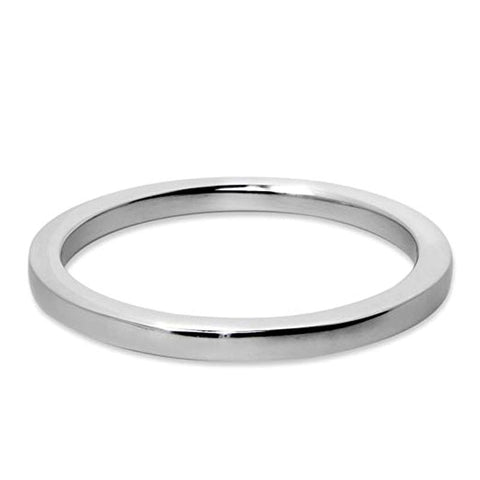 Square Edged Steel Cock Ring 10mm - Cock Rings