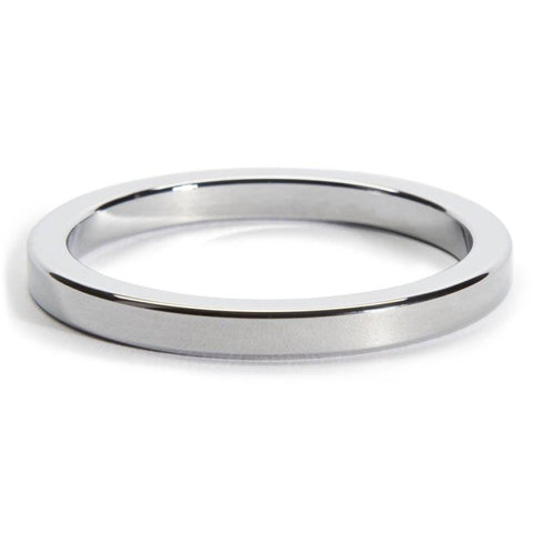 Square Edged Steel Cock Ring 6mm - Cock Rings