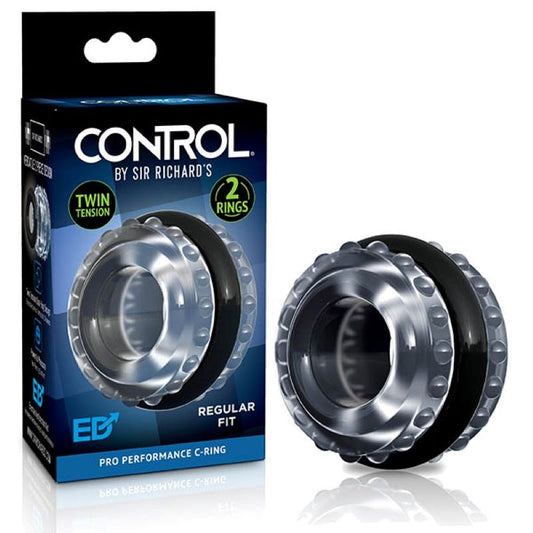 Sir Richards Control Pro Performance Cock Ring Black - Stretchy Cock Rings