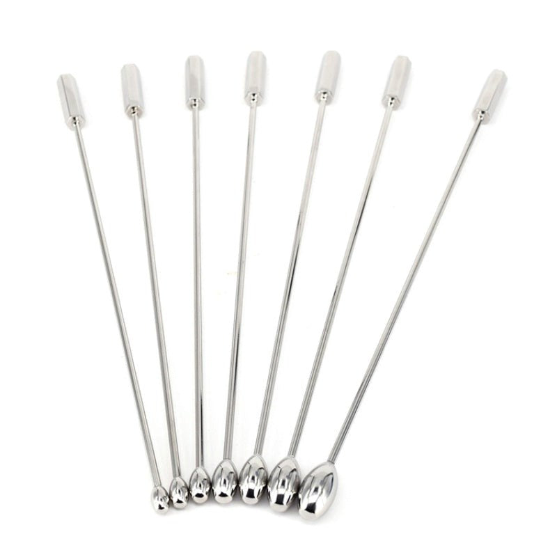 Stainless Steel Solid Penis Plug Set - - Penis Plugs