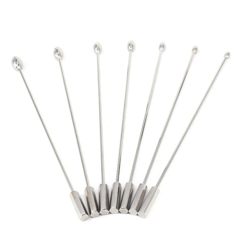 Stainless Steel Solid Penis Plug Set - Penis Plugs