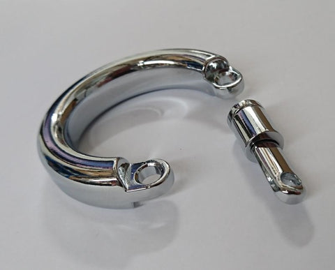 Steel Chastity Device Testical Ring - Male Chastity