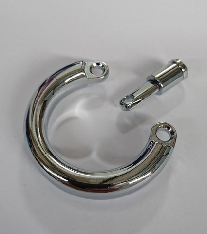 Steel Chastity Device Testical Ring - Male Chastity