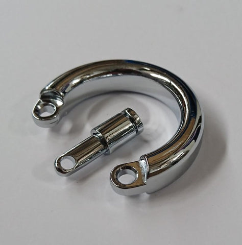 Steel Chastity Device Testical Ring - Male Chastity