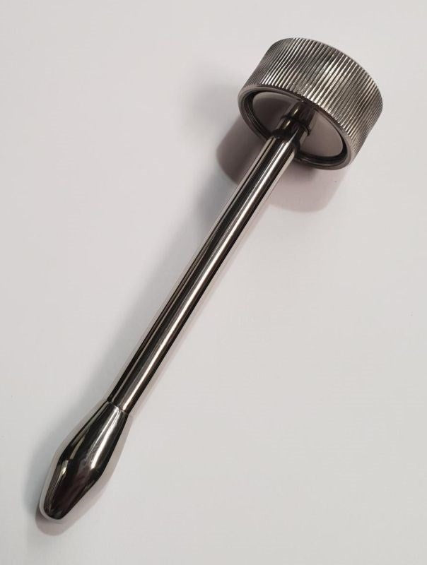 Steel Vibrating Urethral Plug Medium - - Penis Plugs