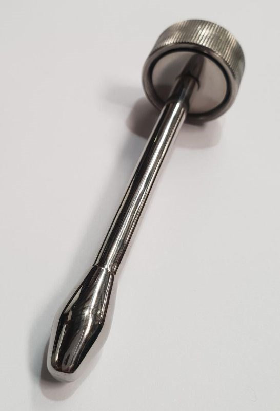 Steel Vibrating Urethral Plug Medium - - Penis Plugs