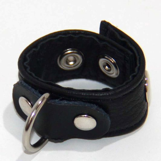 Strappy Cock Ring Leather 2 Speed - Cock Rings