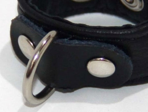 Strappy Cock Ring Leather 2 Speed - Cock Rings