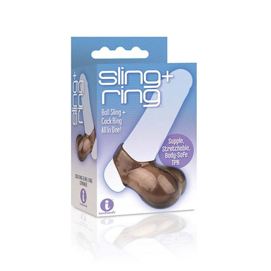 The 9's Sling and Ring - Cock Ring and Balls Sling - Ball and Cock Toys