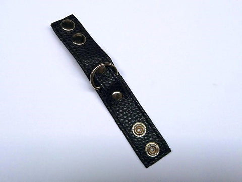 Tight Leather Cock Ring with D-Ring - Cock Rings