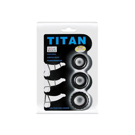 Baile Titan Cock Rings - Elevate Your Intimate Experience - Stretchy Cock Rings
