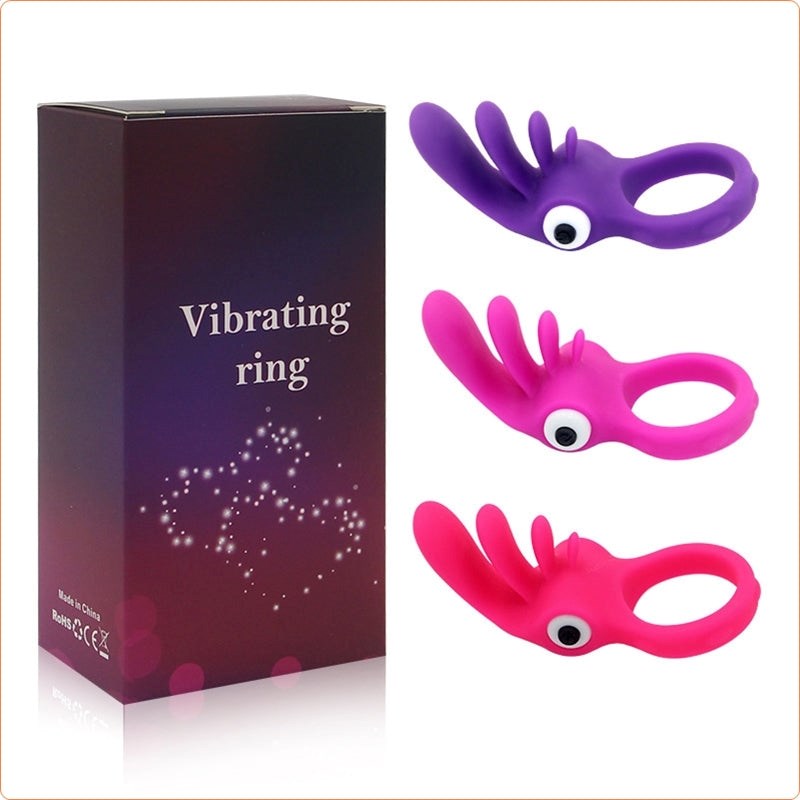 Tongue Vibration Cock Ring - - Ball and Cock Toys