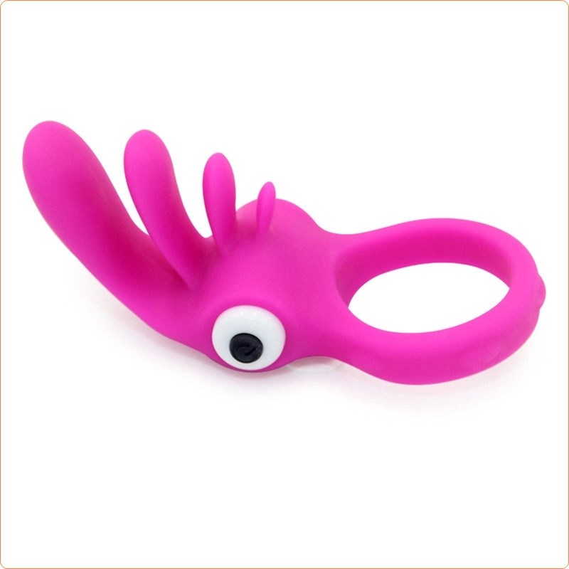 Tongue Vibration Cock Ring - - Ball and Cock Toys