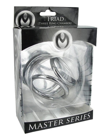 Triad Chamber Cock and Ball Cage - Steel Cock Rings