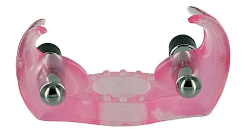 Trinity Vibes Dual Rabbits Vibrating Cockring - Cock Rings