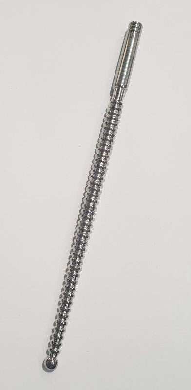 Urethral Ribbed Dominator Grooving Sound 179mm x 5-8mm - Penis Plugs