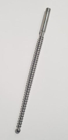 Urethral Ribbed Dominator Grooving Sound 179mm x 5-8mm - Penis Plugs