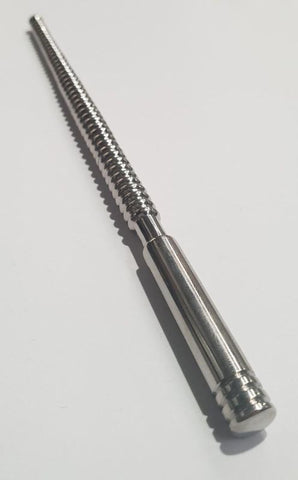 Urethral Ribbed Dominator Grooving Sound 179mm x 5-8mm - Penis Plugs