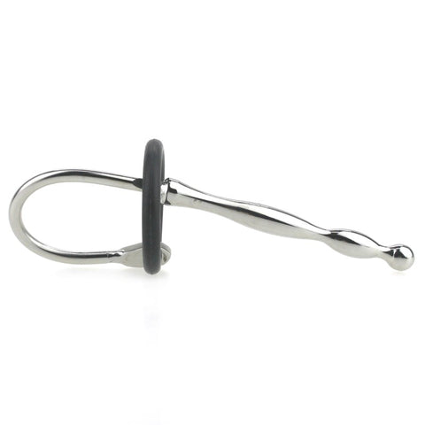 Wavey Quatro Penis Plug With Rubber Glans Ring - Penis Plugs