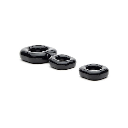 Sport Fucker Boner Stretchy Cock Ring Set - Cock Ring Sets