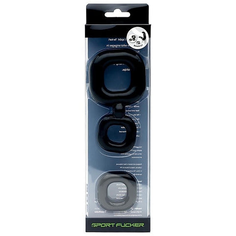 Boner Stretchy Cock Ring Set By Sport Fucker - Cock Ring Sets
