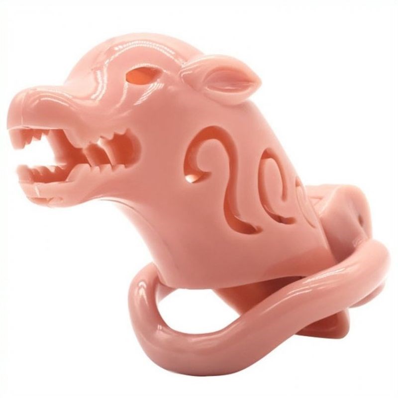 Wolf Dog Silicone Chastity Device - - Male Chastity