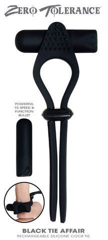 Zero Tolerance Black Tie Affair Vibrating Penis Ring - Vibrating Cock Rings