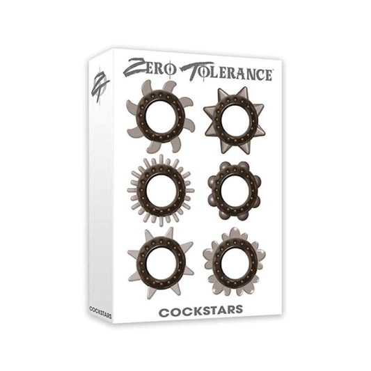 Zero Tolerance Cockstars 6 Pack Cock Ring Set - Cock Ring Sets