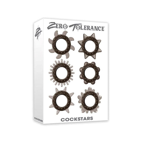 Zero Tolerance Cockstars 6 Pack Cock Ring Set - Cock Ring Sets