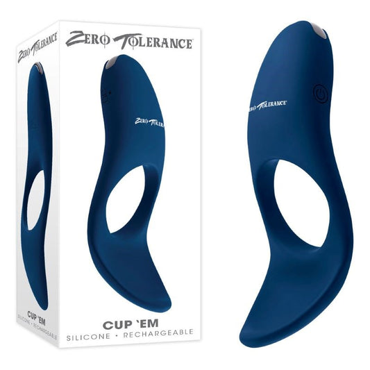 Zero Tolerance Cup 'Em Silicone Vibrating Cock Ring - Vibrating Cock Rings