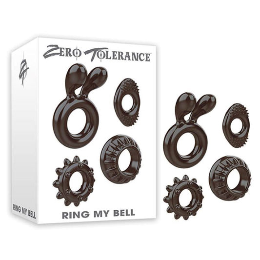 Zero Tolerance Ring My Bell 4 Piece Cock Ring Set - Cock Ring Sets
