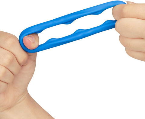 Lovetoy Pinnacle Pro Ridge Bump Stretcher Mens Cock Ring Blue - Stretchy Cock Rings