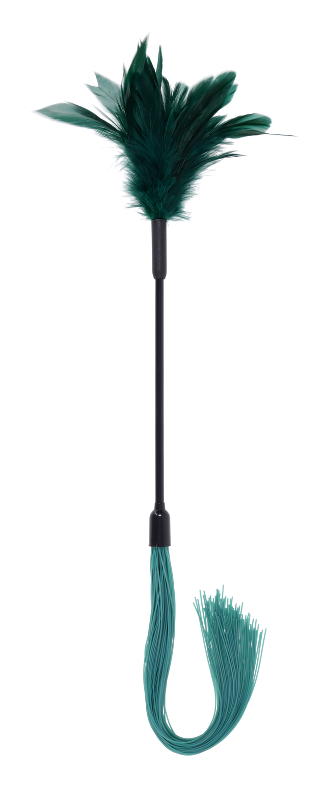 Sex & Mischief Indica Feather Tickler Whip Green - - Whips And Crops