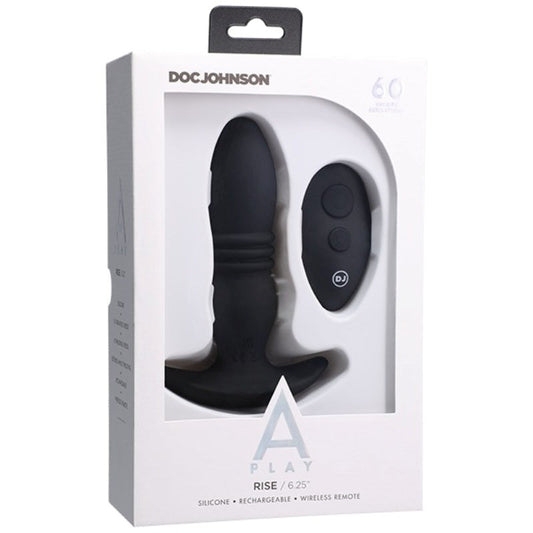 A-Play RISE Rechargeable Silicone Anal Plug with Remote - Prostate Toys