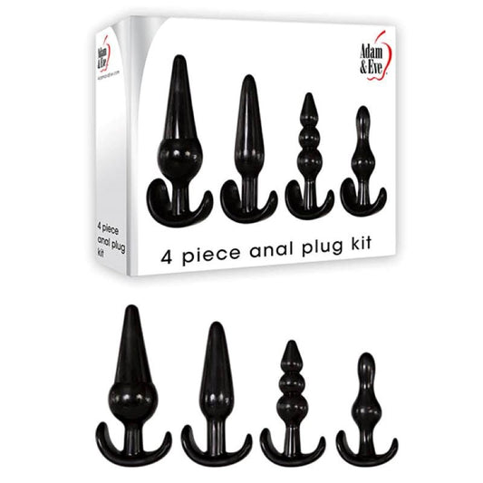 Explore Intimate Bliss - Adam & Eve's 4-Piece Anal Pleasure Set - Butt Plugs
