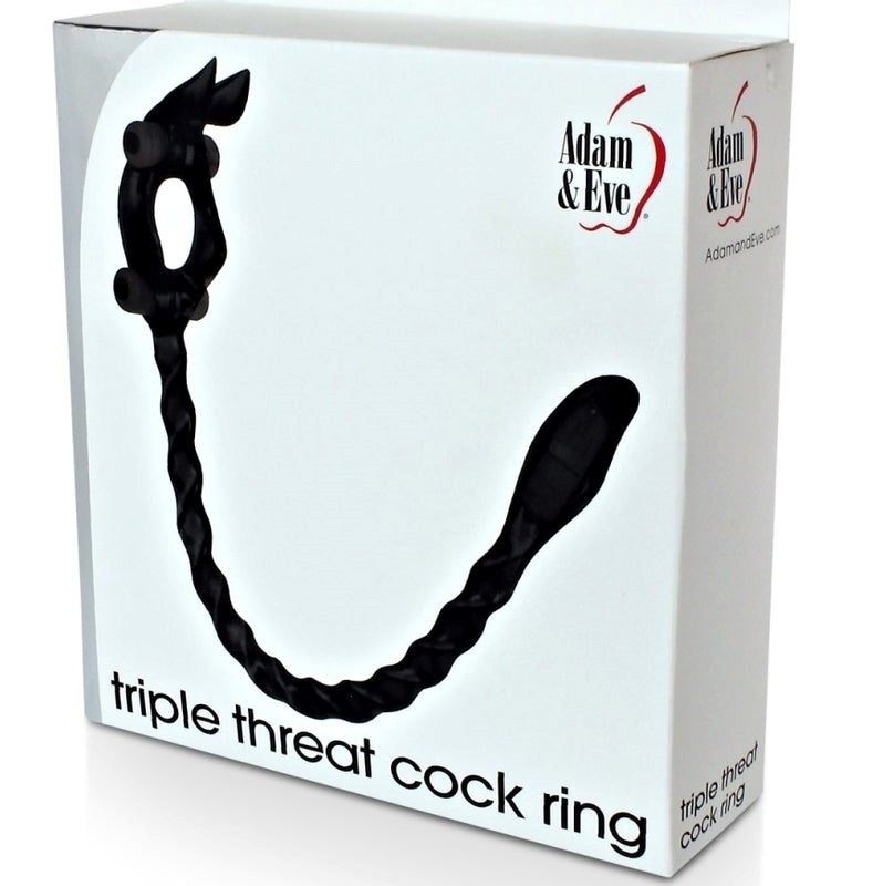 Adam & Eve Triple Threat Cock Ring - - Cock Rings